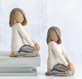 JOYFUL CHILD FIGURE SCULPTURE HAND PAINTING WILLOW TREE BY SUSAN LORDI