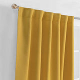 CATANIA MUSTARD BLACKOUT CURTAINS WINDOWS PANELS LONG 2 PCS