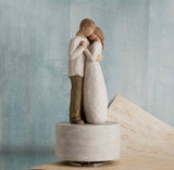 PROMISE MUSICAL BOX FIGURE SCULPTURE HAND PAINTING WILLOW TREE BY SUSAN LORDI