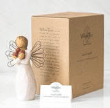 GOOD HEALTH ANGEL FIGURE SCULPTURE HAND PAINTING WILLOW TREE BY SUSAN LORDI