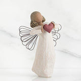 WITH LOVE ANGEL FIGURE SCULPTURE HAND PAINTING WILLOW TREE BY SUSAN LORDI