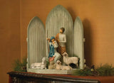 THE HOLY FAMILY FIGURE SCULPTURE HAND PAINTING WILLOW TREE BY SUSAN LORDI (14.5”H)