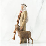 ZAMPOGNARO FIGURE SCULPTURE HAND PAINTING WILLOW TREE BY SUSAN LORDI