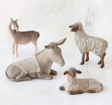 SHELTERING ANIMALS FOR THE HOLY FAMILY FIGURE SCULPTURE HAND PAINTING WILLOW TREE BY SUSAN LORDI
