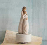 CLOSE TO ME MUSICAL BOX FIGURE SCULPTURE HAND PAINTING WILLOW TREE BY SUSAN LORDI