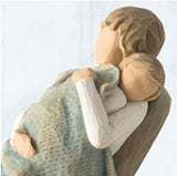 THE QUILT FIGURE SCULPTURE HAND PAINTING WILLOW TREE BY SUSAN LORDI