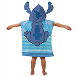 LILO AND STITCH DISNEY ORIGINAL LICENSED BEACH HOODED TOWEL SUPER SOFT (23.6”x47.2”)