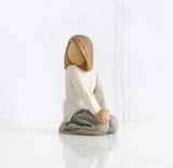 JOYFUL CHILD FIGURE SCULPTURE HAND PAINTING WILLOW TREE BY SUSAN LORDI