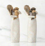 ADORABLE YOU GOLDEN DOG FIGURE SCULPTURE HAND PAINTING WILLOW TREE BY SUSAN LORDI