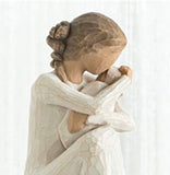 GUARDIAN FIGURE SCULPTURE HAND PAINTING WILLOW TREE BY SUSAN LORDI