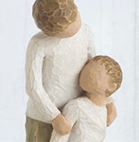BROTHERS FIGURE SCULPTURE HAND PAINTING WILLOW TREE BY SUSAN LORDI