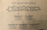 FLOWERS BROWN 100% ORGANIC COTTON FEELING DECORATIVE SHEET SET 3 PCS TWIN SIZE