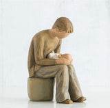 NEW DAD FIGURE SCULPTURE HAND PAINTING WILLOW TREE BY SUSAN LORDI
