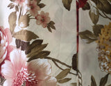 FLOWERS BURGUNDY 100% ORGANIC COTTON FILLING DECORATIVE SHEET SET 4 PCS FULL SIZE