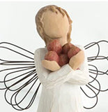 GOOD HEALTH ANGEL FIGURE SCULPTURE HAND PAINTING WILLOW TREE BY SUSAN LORDI