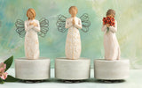 REMEMBRANCE MUSICAL BOX FIGURE SCULPTURE HAND PAINTING WILLOW TREE BY SUSAN LORDI