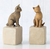 LOVE MY CAT LIGHT FIGURE SCULPTURE HAND PAINTING WILLOW TREE BY SUSAN LORDI