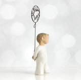 BIRTHDAY BOY FIGURE SCULPTURE HAND PAINTING WILLOW TREE BY SUSAN LORDI