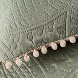 JADE ULTRA SLIM EMBROIDERY REVERSIBLE COMFORTER SET 3 PCS TWIN SIZE MADE IN MEXICO