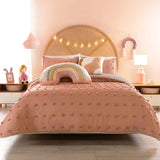 ROSETA TEENS KIDS GIRLS REVERSIBLE COMFORTER SET 3 PCS TWIN SIZE MADE IN MEXICO