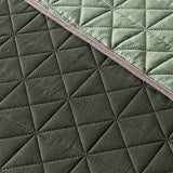 OLIVE GREEN UNISEX SPECIAL FABRIC ULTRASLIM REVERSIBLE COMFORTER 1 PCS TWIN SIZE