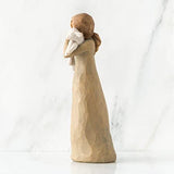 PEACE AND EARTH FIGURE SCULPTURE HAND PAINTING WILLOW TREE BY SUSAN LORDI
