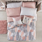 MILAN POINTS TEENS KIDS GIRLS ULTRASLIM REVERSIBLE COMFORTER SET 1 PCS TWIN SIZE