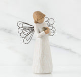 ANGEL OF HEALING FIGURE SCULPTURE HAND PAINTING WILLOW TREE BY SUSAN LORDI