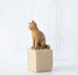LOVE MY CAT LIGHT FIGURE SCULPTURE HAND PAINTING WILLOW TREE BY SUSAN LORDI
