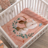 LITTLE BUNNY BABY GIRLS CRIB BEDDING NURSERY SET 3 OCS COR BABY SHOWER GIFT