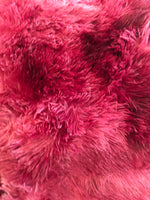 PARIS BURGUNDY COLOR SHAGGY BLANKET WITH SHERPA SOFTY THICK AMD WARM 3 PCS CALIFORNIA KING SIZE