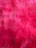 PARIS RED COLOR SHAGGY BLANKET WITH SHERPA SOFTY THICK AND WARM 3 OCS QUEEN SIZE