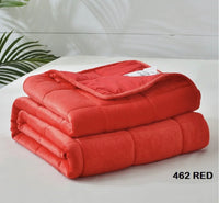 MADISON RED COLOR WEIGHTED BLANKET PROVIDES AUTISM ANXIETY STRESS TWIN SIZE 15 LBS