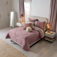 CREECE LILAC COLOR BLANKET WITH SHERPA SOFTY THICK AND WARM KING SIZE MADE IN MEXICO
