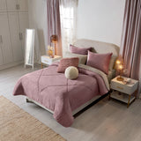 CREECE LILAC COLOR BLANKET WITH SHERPA SOFTY THICK AND WARM KING SIZE MADE IN MEXICO
