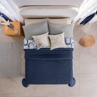 LISBOA CIRCLES SPECIAL FABRIC ULTRA SLIM REVERSIBLE COMFORTER 1 PCS KING SIZE MADE IN MEXICO