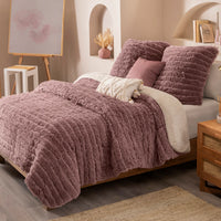 PALENA SHAGGY BLANKET WITH SHERPA SOFTY THICK AND WARM QUEEN SIZE