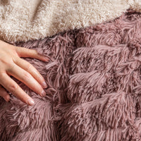 PALENA SHAGGY BLANKET WITH SHERPA SOFTY THICK AND WARM CALIFORNIA KING SIZE
