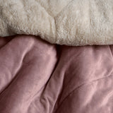 CREECE LILAC COLOR BLANKET WITH SHERPA SOFTY THICK AND WARM KING SIZE
