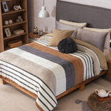 BULLER GEOMETRIC BLANKET WITH SHERPA SOFTY THICK AND WARM KING SIZE