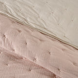 PETAL ROSE COLOR PREMIUM QUALITY 100% COTTON VOGA REVERSIBLE COMFORTER 1 PCS CALIFORNIA KING SIZE MADE IN MEXICO