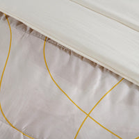 OPARTO GEOMETRICAL SOFT TEXTURE REVERSIBLE COMFORTER SET 4 PCS KING SIZE MADE IN MEXICO