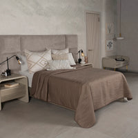 AFRICA COFFEE COLOR SPECIAL FABRIC ULTRA SLIM REVERSIBLE COMFORTER 1 PCS KING SIZE MADE IN MEXICO