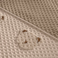 LITTE BEAR BABY BOYS SOFT JACQUARD TEXTURE CRUB BEDDING NURSERY 1 PCS MADE IN MEXICO