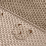 LITTE BEAR BABY BOYS SOFT JACQUARD TEXTURE CRUB BEDDING NURSERY 1 PCS MADE IN MEXICO