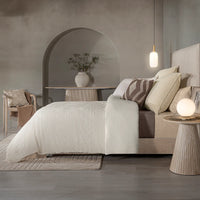 CORDOBA BEIGE COLOR JACQUARD TEXTURE DUVET COVER COMFORTER 1 PCS QUEEN SIZE MADE IN MEXICO