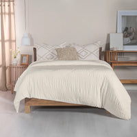 CORDOBA BEIGE COLOR JACQUARD TEXTURE DUVET COVER COMFORTER 1 PCS QUEEN SIZE MADE IN MEXICO