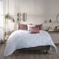 DUVET DIAMOND FILLING WHITE COLOR SOFT TEXTURE THICK COMFORTER 1 PC TWIN SIZE MADE IN MEXICO