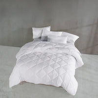 DUVET DIAMOND FILLING WHITE COLOR SOFT TEXTURE THICK COMFORTER 1 PC TWIN SIZE MADE IN MEXICO