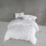 DUVET DIAMOND FILLING WHITE COLOR SOFT TEXTURE THICK COMFORTER 1 PC CALIFORNIA KING SIZE MADE IN MEXICO